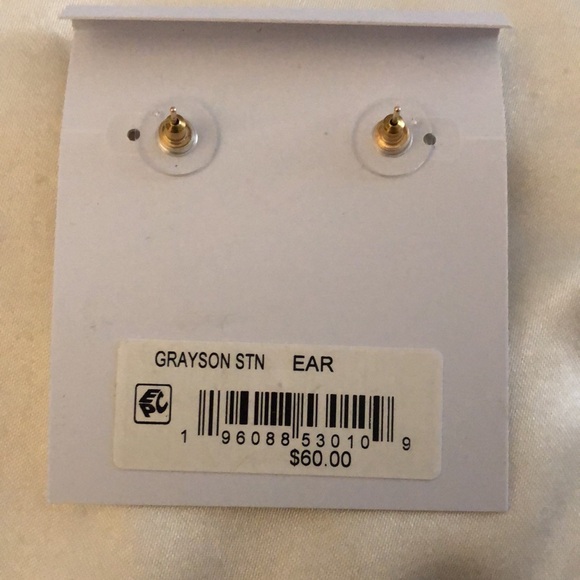 Kendra Scott Grayson Gold Plated Over Brass Stud Earrings With Teal Abalone NWT - Picture 14 of 14